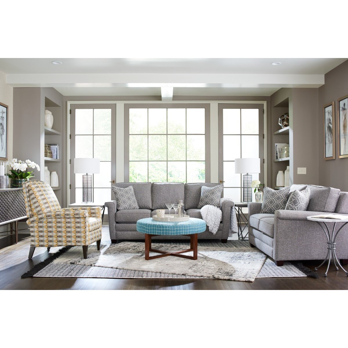 La Z Boy Bexley 630681 Contemporary Loveseat Factory Direct